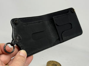 Anvil 5G Bifold Leather Chain Wallet - Gold Stingray - Anvil Customs