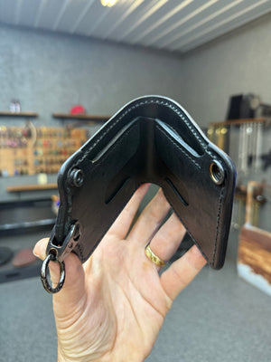 ANVIL 5G Bifold Leather Chain Wallet - Tan Elephant - Anvil Customs