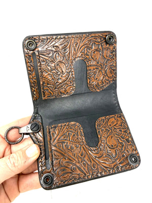 Anvil 5G Mini Long Chain Wallet - Western Floral