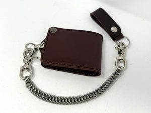 ANVIL Bifold Leather Chain Wallet - Brown 5G - Anvil Customs