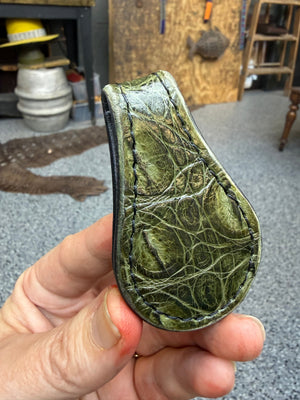 Anvil Cash Clamp Wallet: Army Green Gator