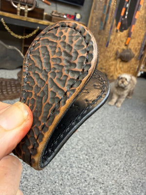 Anvil Cash Clamp Wallet: Cognac Shark