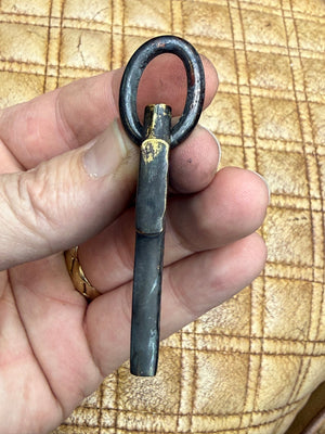 Forged Blackened Brass Cross Pendant - ‘Hammered’ - Anvil Customs