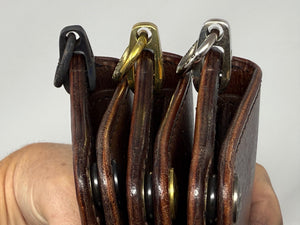 Mini Long Leather Chain Wallet - Brown 5G - Anvil Customs