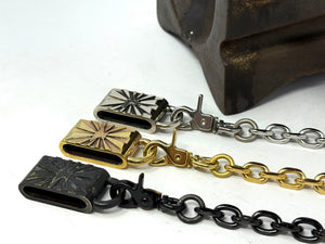 RTAnvil - ‘Filed’ Oval Link Wallet Chain - Anvil Customs