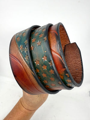 RTANVIL ‘Old Glory’ Handmade Leather Belt - Anvil Customs
