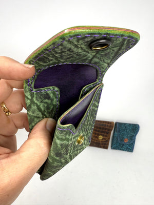 Sarasota Wallet - Antiqued Green Elephant - Anvil Customs