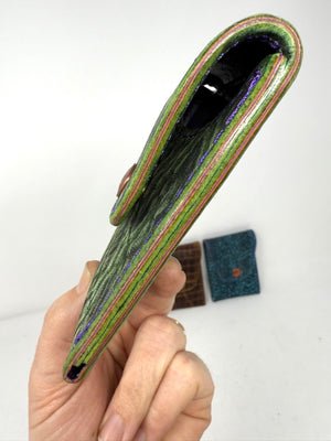 Sarasota Wallet - Antiqued Green Elephant - Anvil Customs
