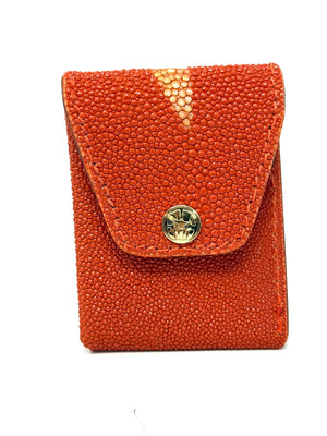 Sarasota Wallet - Blood Orange Stingray - Anvil Customs