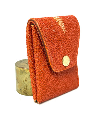 Sarasota Wallet - Blood Orange Stingray - Anvil Customs