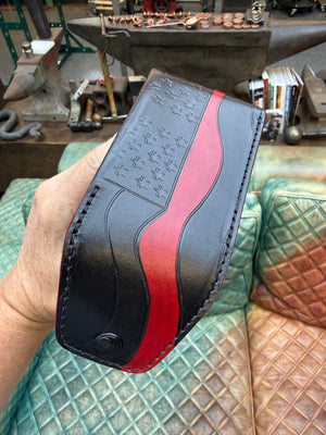 Sarasota Wallet - Thin Red Line - Anvil Customs