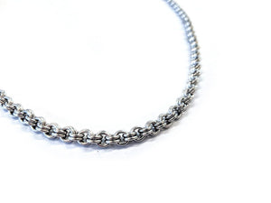 21 Inch Anvil Wallet Chain - Slim 2 In 2 with White Belt Charm - Anvil Customs