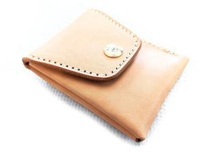 Sarasota Pocket Wallet - Natural Cowhide - Anvil Customs