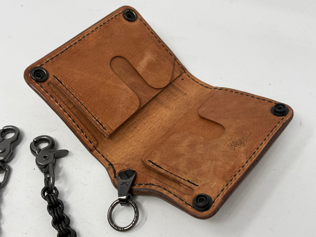Anvil 5G Mini Long Chain Wallet - Hermann Oak Harness