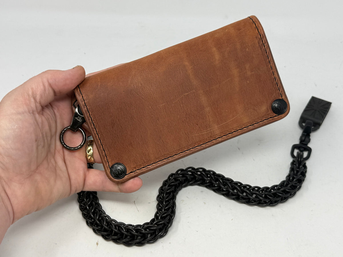 Anvil 5G Long Biker Wallet - Hermann Oak Harness