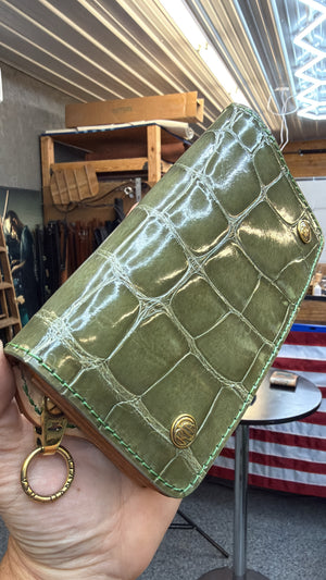 Anvil 5G Accordion Wallet - Army Green Alligator