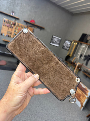 5G Bifold Leather Chain Wallet - Chocolate Hippo - Anvil Customs