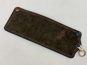 5G Bifold Leather Chain Wallet - Chocolate Hippo - Anvil Customs