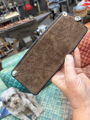 5G Bifold Leather Chain Wallet - Chocolate Hippo - Anvil Customs