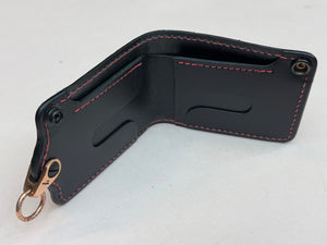 5G Bifold Leather Chain Wallet - Chocolate Hippo - Anvil Customs