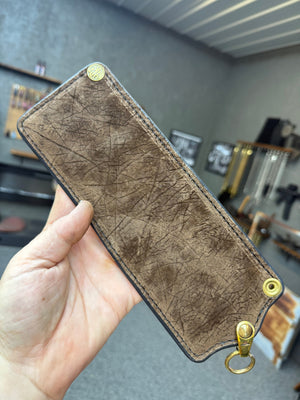 5G Bifold Leather Chain Wallet - Chocolate Hippo - Anvil Customs