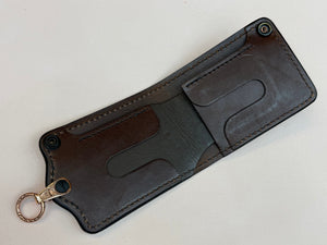 5G Bifold Leather Chain Wallet - Tan Hippo - Anvil Customs