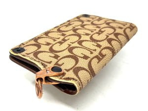 5G Long Biker Chain Wallet - Light Tan Designer Stingray - Anvil Customs