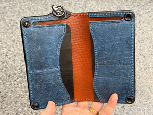 5G Long Biker Chain Wallet - Oxblood Shark - Anvil Customs