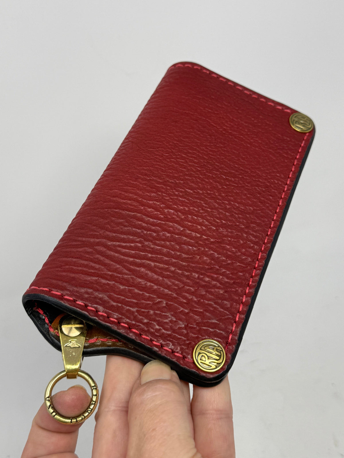 5G Long Biker Chain Wallet - Red Shark - Anvil Customs