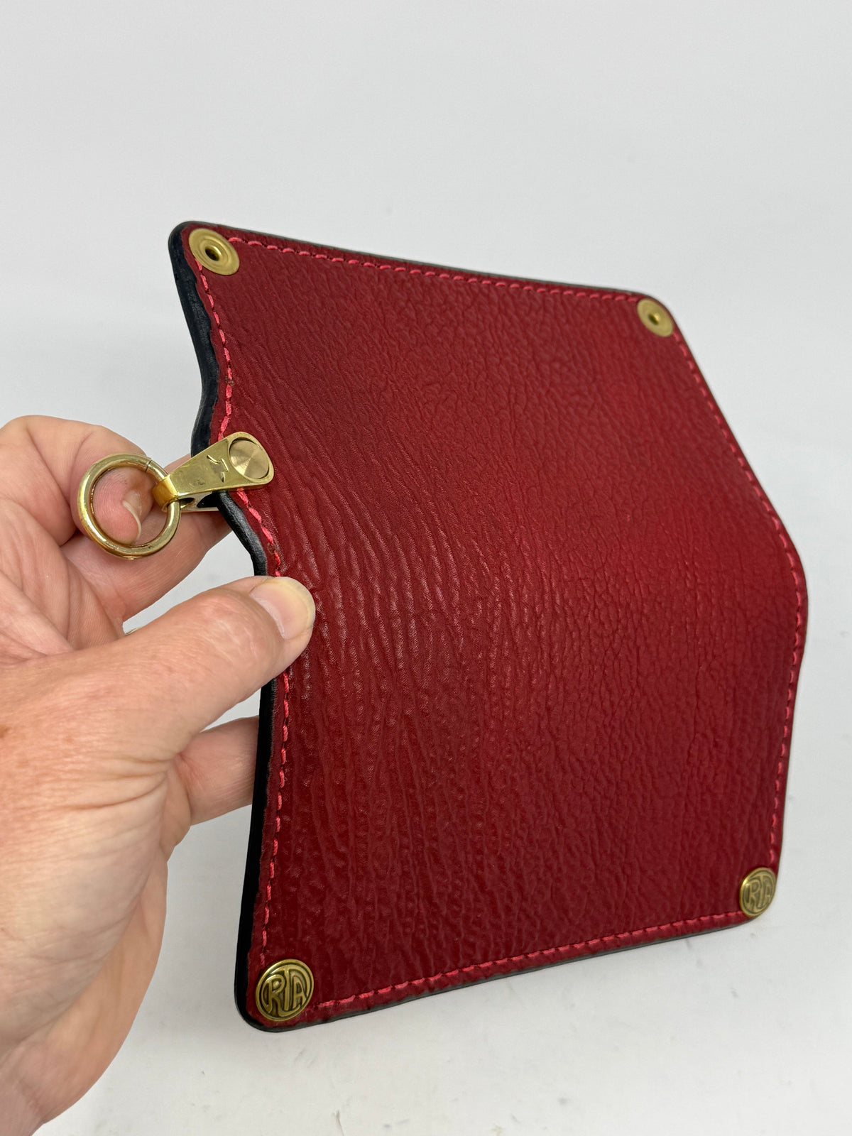 5G Long Biker Chain Wallet - Red Shark - Anvil Customs