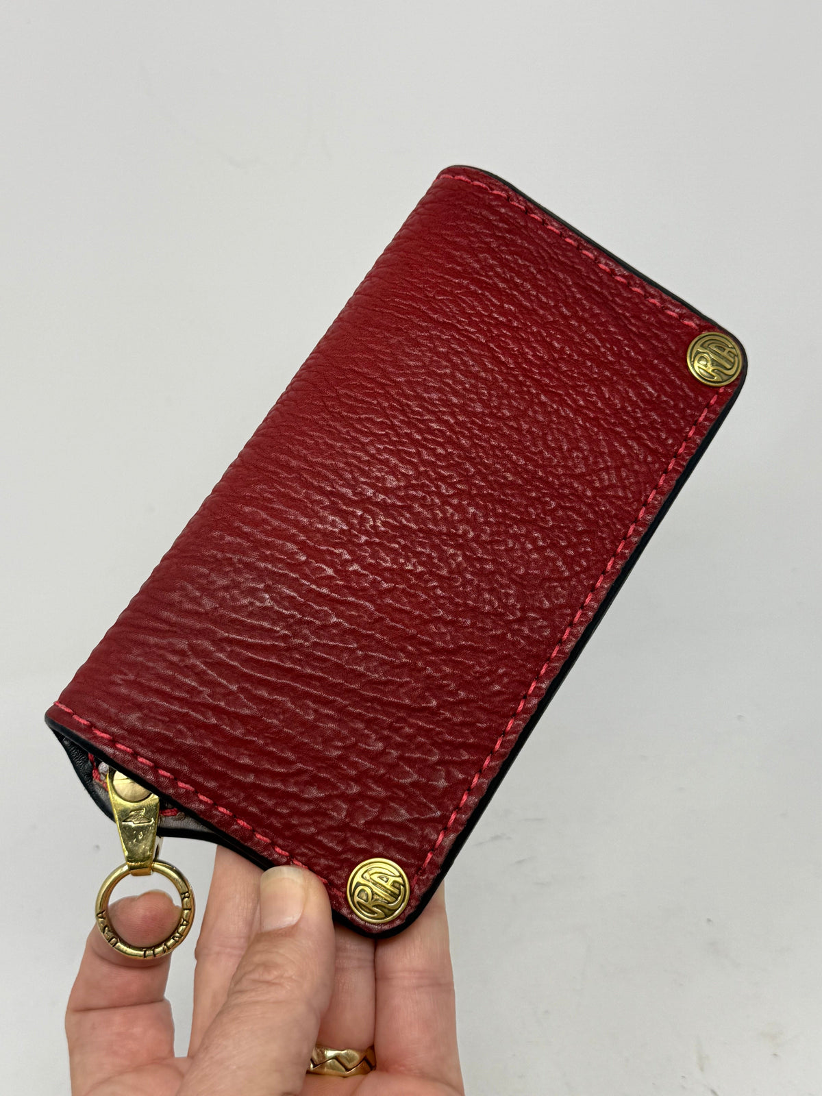 5G Long Biker Chain Wallet - Red Shark - Anvil Customs