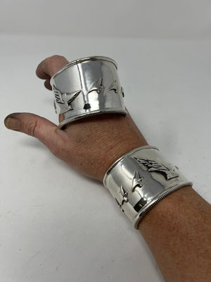 925 Silver ‘Flying Anvil’ Cuff/Bangle - Anvil Customs