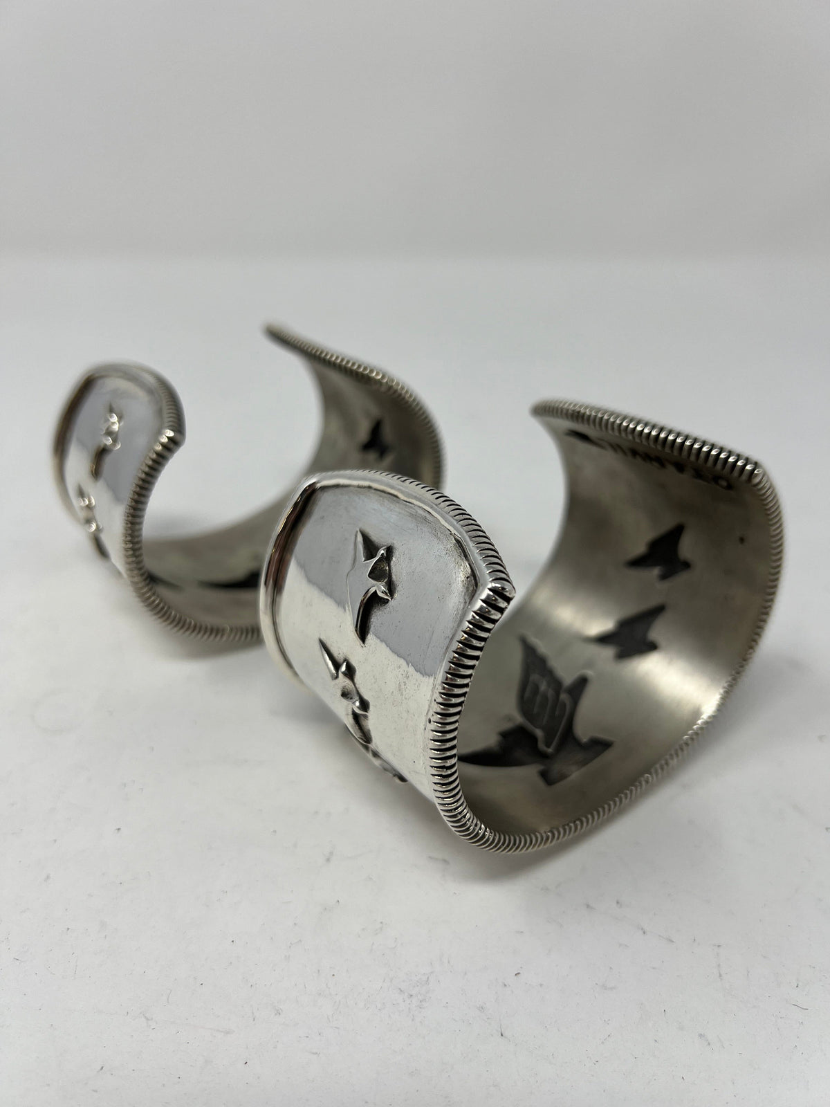 925 Silver ‘Flying Anvil’ Cuff/Bangle - Anvil Customs