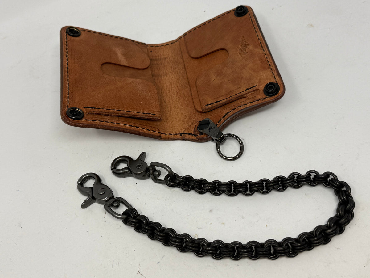 Anvil 5G Mini Long Chain Wallet - Hermann Oak Harness