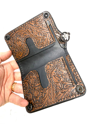 Anvil 5G Mini Long Chain Wallet - Western Floral