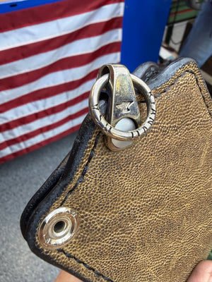 ANVIL 5G Bifold Leather Chain Wallet - Tan Elephant - Anvil Customs