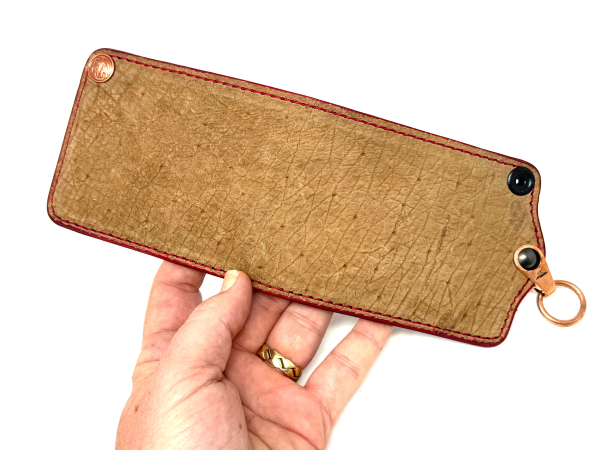 Anvil 5G Bifold Leather Chain Wallet - Tan Hippo - Anvil Customs