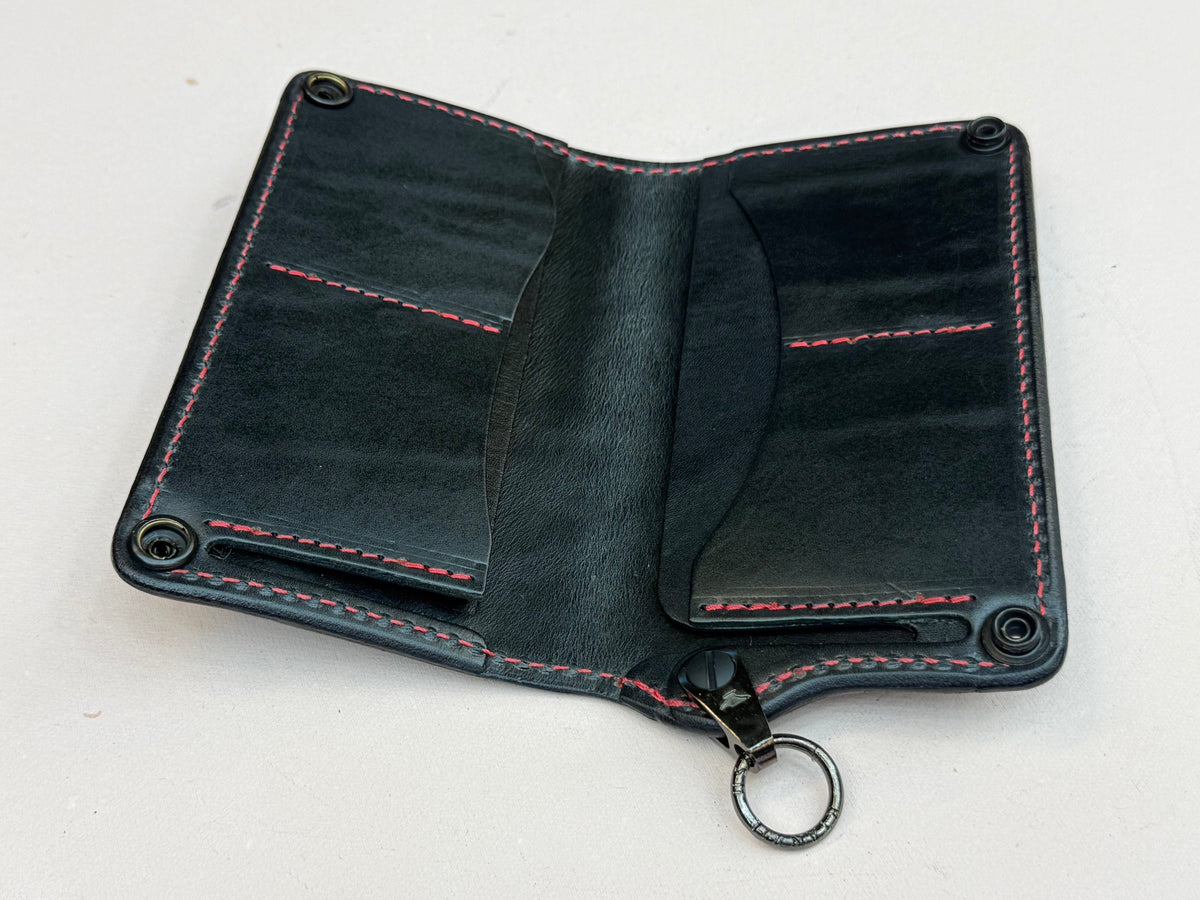 Anvil 5G Long Biker Wallet - Black Hippo