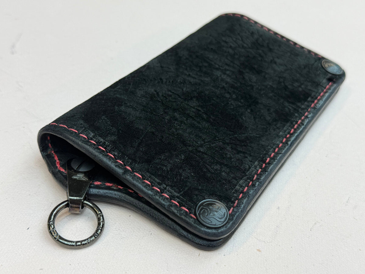 Anvil 5G Long Biker Wallet - Black Hippo