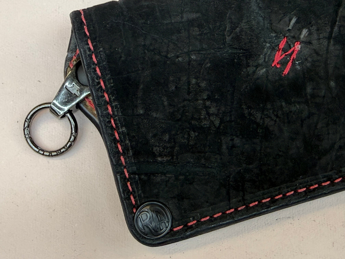 Anvil 5G Long Biker Wallet - Black Hippo