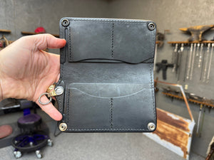 Anvil 5G Long Biker Wallet - Chocolate Hippo