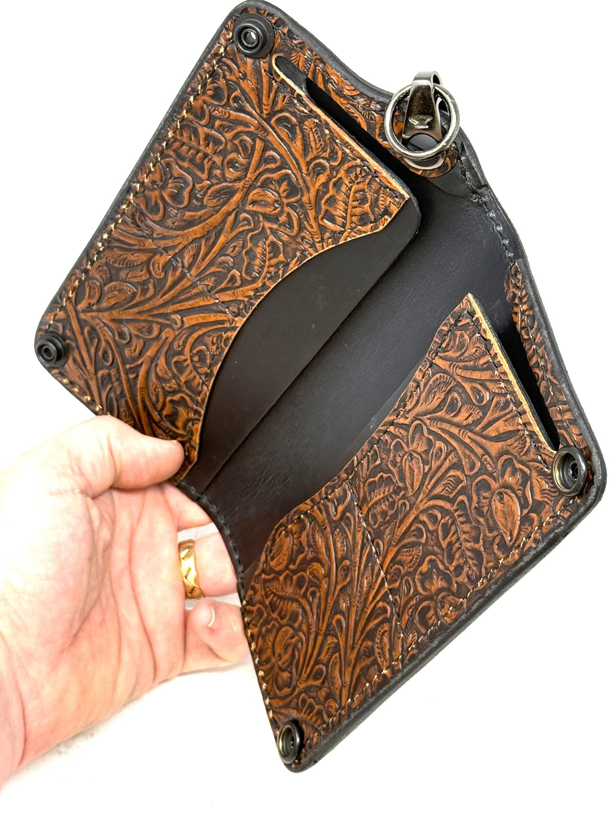 Anvil 5G Long Biker Wallet - ‘Western Floral’