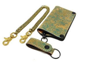 Anvil 5G Long Wallet - “Fallout Teal” Lambskin - Anvil Customs