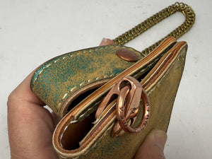 Anvil 5G Long Wallet - “Fallout Teal” Lambskin - Anvil Customs