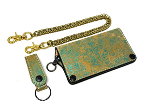 Anvil 5G Long Wallet - “Fallout Teal” Lambskin - Anvil Customs