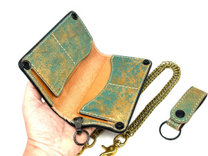 Anvil 5G Long Wallet - “Fallout Teal” Lambskin - Anvil Customs