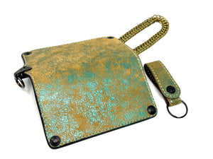 Anvil 5G Long Wallet - “Fallout Teal” Lambskin - Anvil Customs