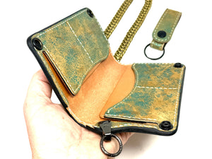 Anvil 5G Long Wallet - “Fallout Teal” Lambskin - Anvil Customs
