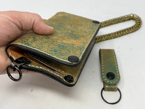 Anvil 5G Long Wallet - “Fallout Teal” Lambskin - Anvil Customs
