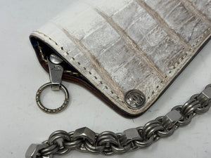 Anvil 5G Long Wallet - Himalayan Croc & Chain & Loop - Anvil Customs